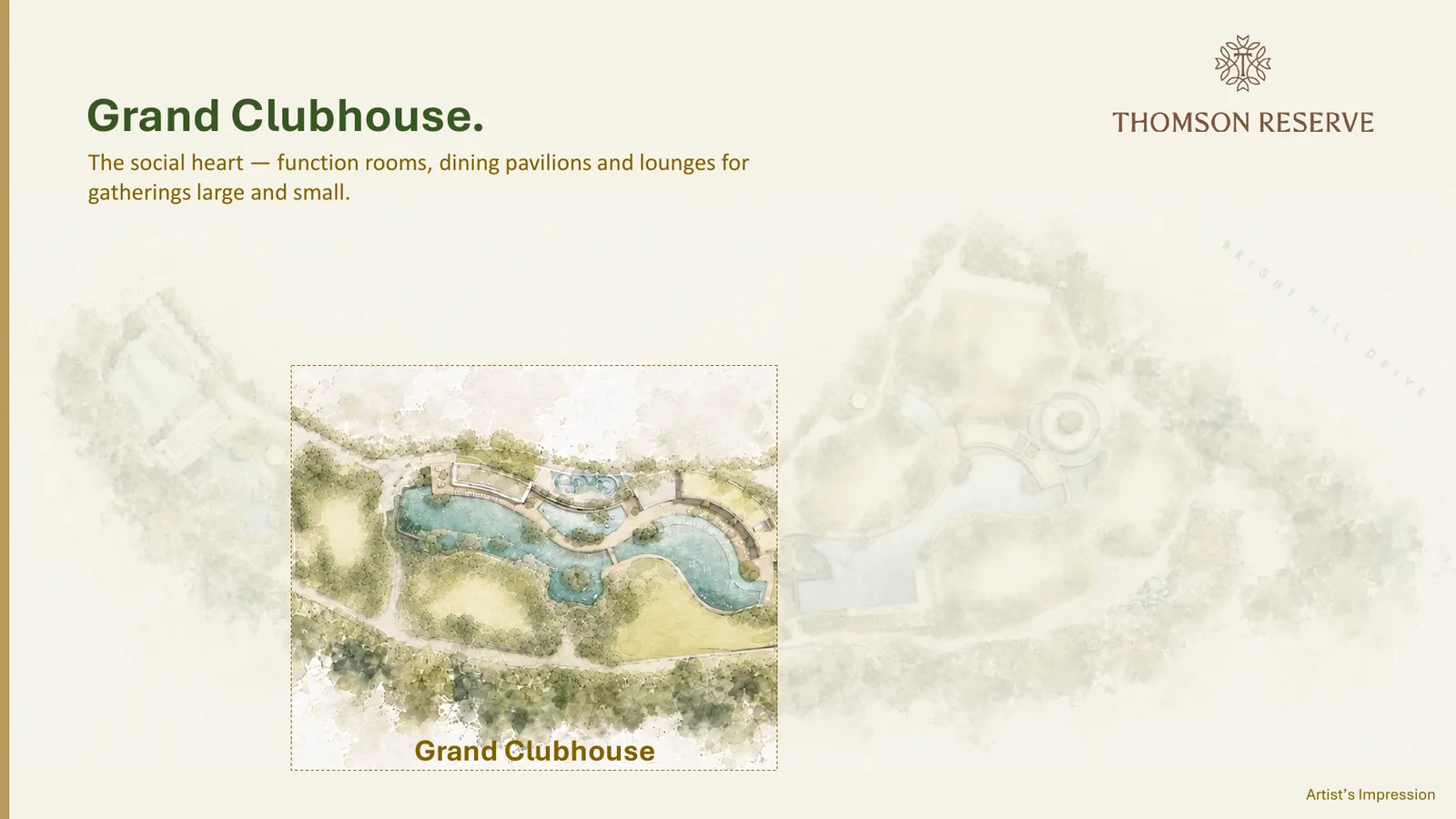 Thomson Reserve - Grand Clubhouse Overview